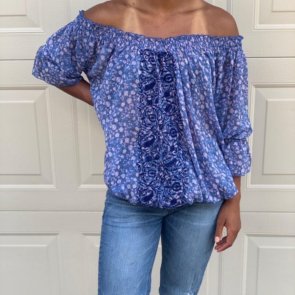 NWOT Free People Off-The-Shoulder Top